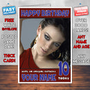 Personalised Hilary Duff 2 INSPIRED THEME Celebrity Birthday Card (SA)