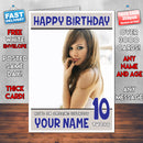 Personalised Hilary Duff 4 INSPIRED THEME Celebrity Birthday Card (SA)