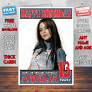 Personalised Holly Valance Celebrity Inspired Style Birthday Card (SA)