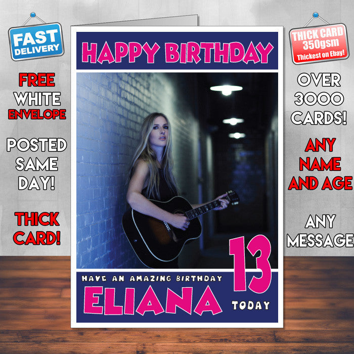 Personalised Holly Williams Celebrity Inspired Style Birthday Card (SA)