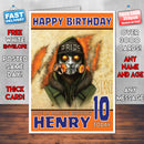 Personalised Hollywood Undead Notes Celebrity Inspired Style Birthday Card (SA)