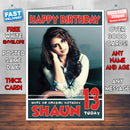 Personalised Huma Qureshi Bollywood Inspired Style Birthday Card (SA)