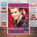 Personalised Hunter Hayes 1 INSPIRED THEME Music Birthday Card (SA)