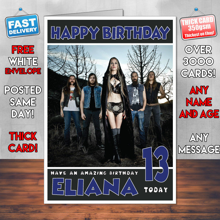 Personalised Huntress 2 Celebrity Inspired Style Birthday Card (SA)