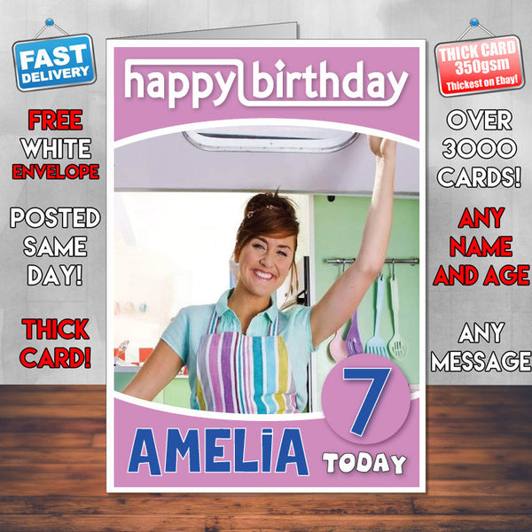 Personalised I Can Cook 3 Style Theme Personalised Kidshows Birthday Card (SA)