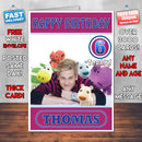 Personalised Iconicles 1 Style Theme Personalised Kidshows Birthday Card (SA)