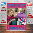 Personalised Iconicles 2 Style Theme Personalised Kidshows Birthday Card (SA)