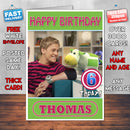 Personalised Iconicles 3 Style Theme Personalised Kidshows Birthday Card (SA)