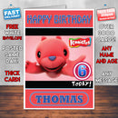 Personalised Iconicles 7 Style Theme Personalised Kidshows Birthday Card (SA)