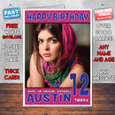 Personalised Ihana Dhillon INSPIRED THEME Celebrity Birthday Card (SA)