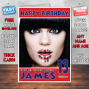 Personalised JESSIE Celebrity Inspired Style Birthday Card (SA)