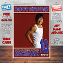 Personalised Jackie Chan 1 INSPIRED THEME Celebrity Birthday Card (SA)