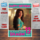 Personalised Jacqueline Fernandez 1 Bollywood Inspired Style Birthday Card (SA)