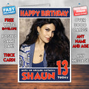 Personalised Jacqueline Fernandez 2 Bollywood Inspired Style Birthday Card (SA)