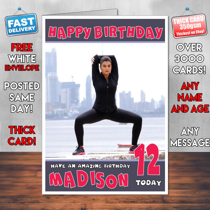Personalised Jazbaa Bollywood Inspired Style Birthday Card (SA)