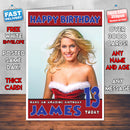 Personalised Jeanette Biedermann 2 Celebrity Inspired Style Birthday Card (SA)