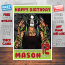 Personalised Jeff Hardy 1 WWE Inspired Style Birthday Card (SA)