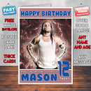 Personalised Jeff Hardy 2 WWE Inspired Style Birthday Card (SA)