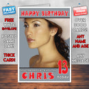 Personalised Jennifer Lopez 7 INSPIRED THEME Celebrity Birthday Card (SA)