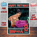 Personalised Jin Kazama Style Inspired Cartoon Birthday Card (SA)
