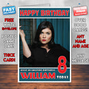 Personalised Jodi Lyn O Keefe 1 INSPIRED THEME Celebrity Birthday Card (SA)