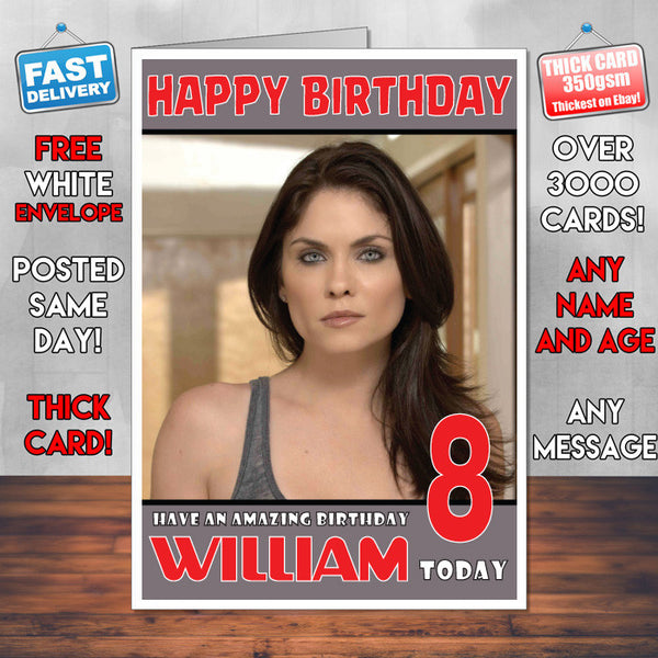 Personalised Jodi Lyn O Keefe 3 Inspired Theme Celebrity Birthday Card