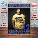 Personalised John Abraham INSPIRED THEME Celebrity Birthday Card (SA)