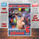 Personalised John Cena 1 WWE Inspired Style Birthday Card (SA)