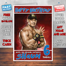 Personalised John Cena 2 WWE Inspired Style Birthday Card (SA)
