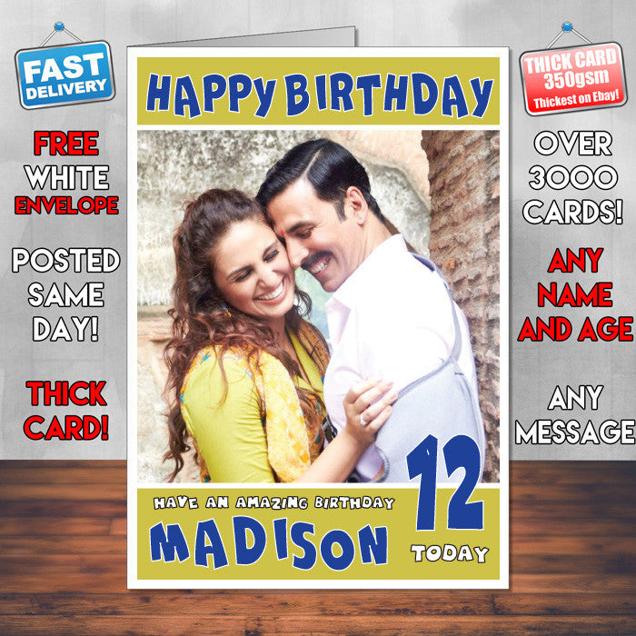 Personalised Jolly Llb2 2 Bollywood Inspired Style Birthday Card (SA)