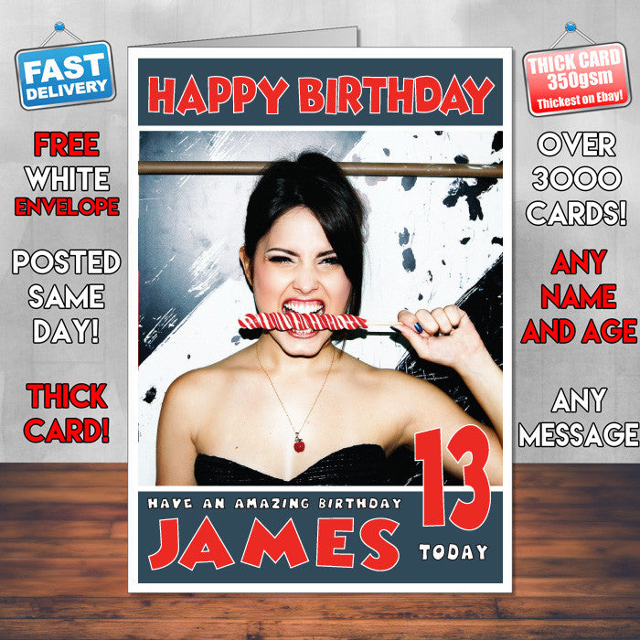 Personalised Julie 1 Celebrity Inspired Style Birthday Card (SA)