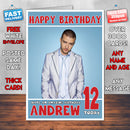 Personalised Justin Timberlake 1 INSPIRED THEME Music Birthday Card (SA)