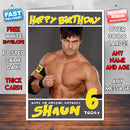 Personalised Justin Gabriel WWE Inspired Style Birthday Card (SA)