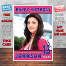 Personalised Kajal Aggarwal 3 INSPIRED THEME Celebrity Birthday Card (SA)
