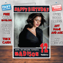 Personalised Kajol Bollywood Inspired Style Birthday Card (SA)