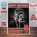 Personalised Kamelot Poetry Celebrity Inspired Style Birthday Card (SA)