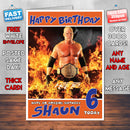 Personalised Kane 1 WWE Inspired Style Birthday Card (SA)