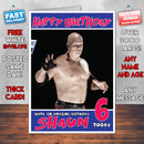 Personalised Kane 2 WWE Inspired Style Birthday Card (SA)