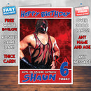 Personalised Kane 3 WWE Inspired Style Birthday Card (SA)
