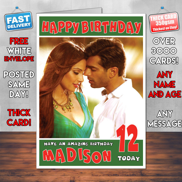 Personalised Karan Singh Grover Bollywood Inspired Style Birthday Card (SA)