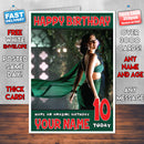 Personalised Kareena Kapoor 3 INSPIRED THEME Celebrity Birthday Card (SA)