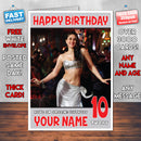 Personalised Kareena Kapoor 4 INSPIRED THEME Celebrity Birthday Card (SA)