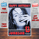 Personalised Kate Beckinsale 10 INSPIRED THEME Celebrity Birthday Card (SA)