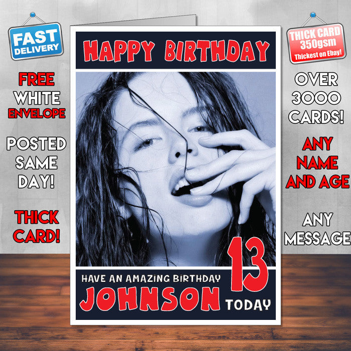 Personalised Kate Beckinsale 10 INSPIRED THEME Celebrity Birthday Card (SA)