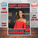 Personalised Kate Beckinsale 12 INSPIRED THEME Celebrity Birthday Card (SA)