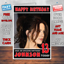 Personalised Kate Beckinsale 7 INSPIRED THEME Celebrity Birthday Card (SA)