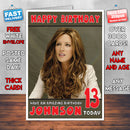 Personalised Kate Beckinsale 9 INSPIRED THEME Celebrity Birthday Card (SA)