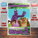 Personalised Kate & Mim-Mim 5 Style Theme Personalised Kidshows Birthday Card (SA)