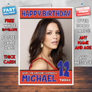 Personalised Katharine Mcphee 2 INSPIRED THEME Celebrity Birthday Card (SA)