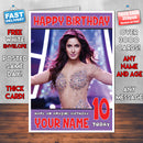 Personalised Katrina Kaif 1 INSPIRED THEME Celebrity Birthday Card (SA)